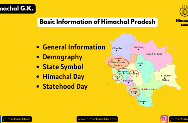 Basic Information of Himachal Pradesh
