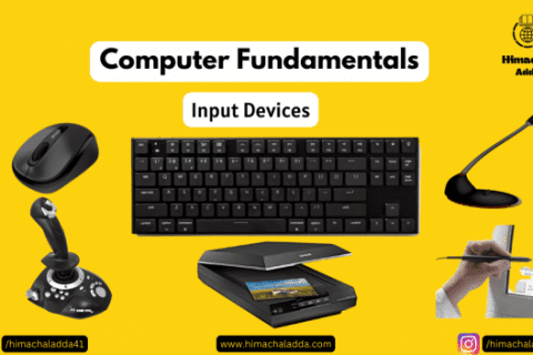Input Devices of Computer with Examples