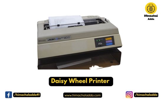 Daisy Wheel Printer -output device
