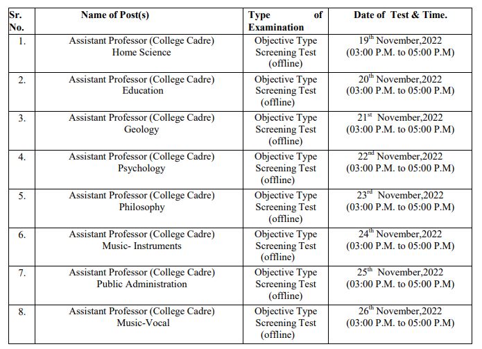 You are currently viewing HPPSC Shimla Exam Dates for Assistant Professor (College Cadre)