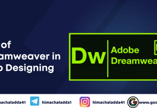 use of Dreamweaver in web designing