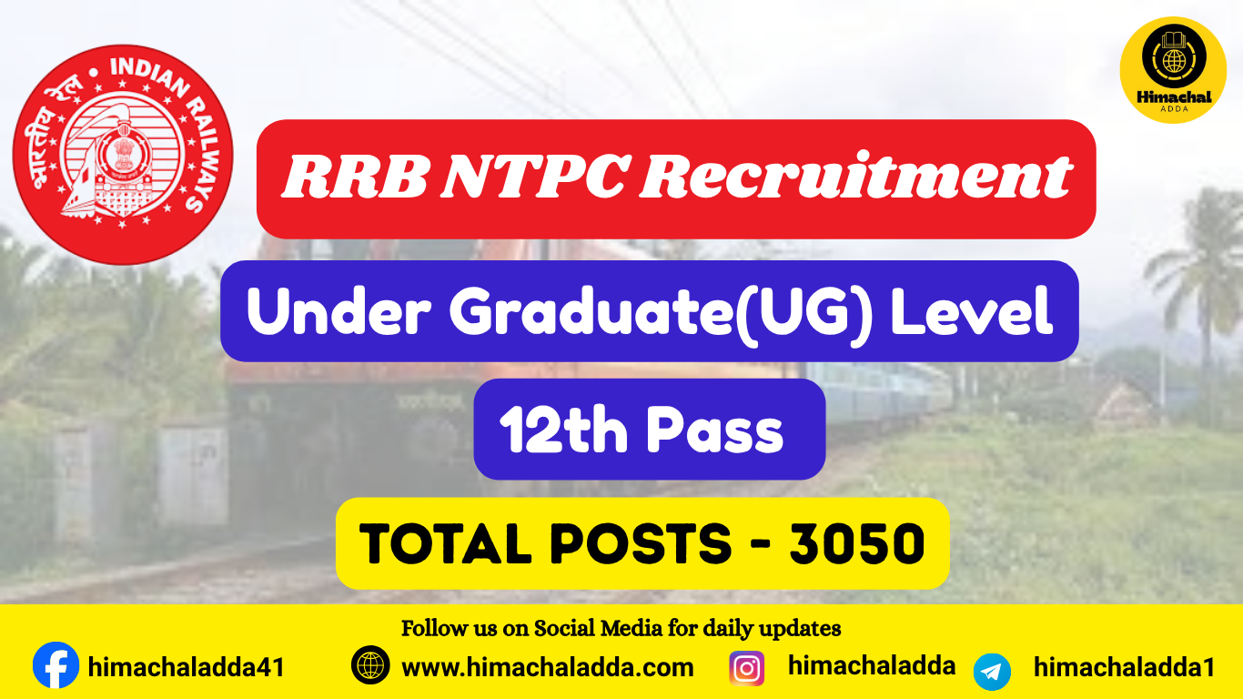You are currently viewing RRB NTPC Undergraduate Recruitment 2025 – Notification Out for 12th Pass Candidates